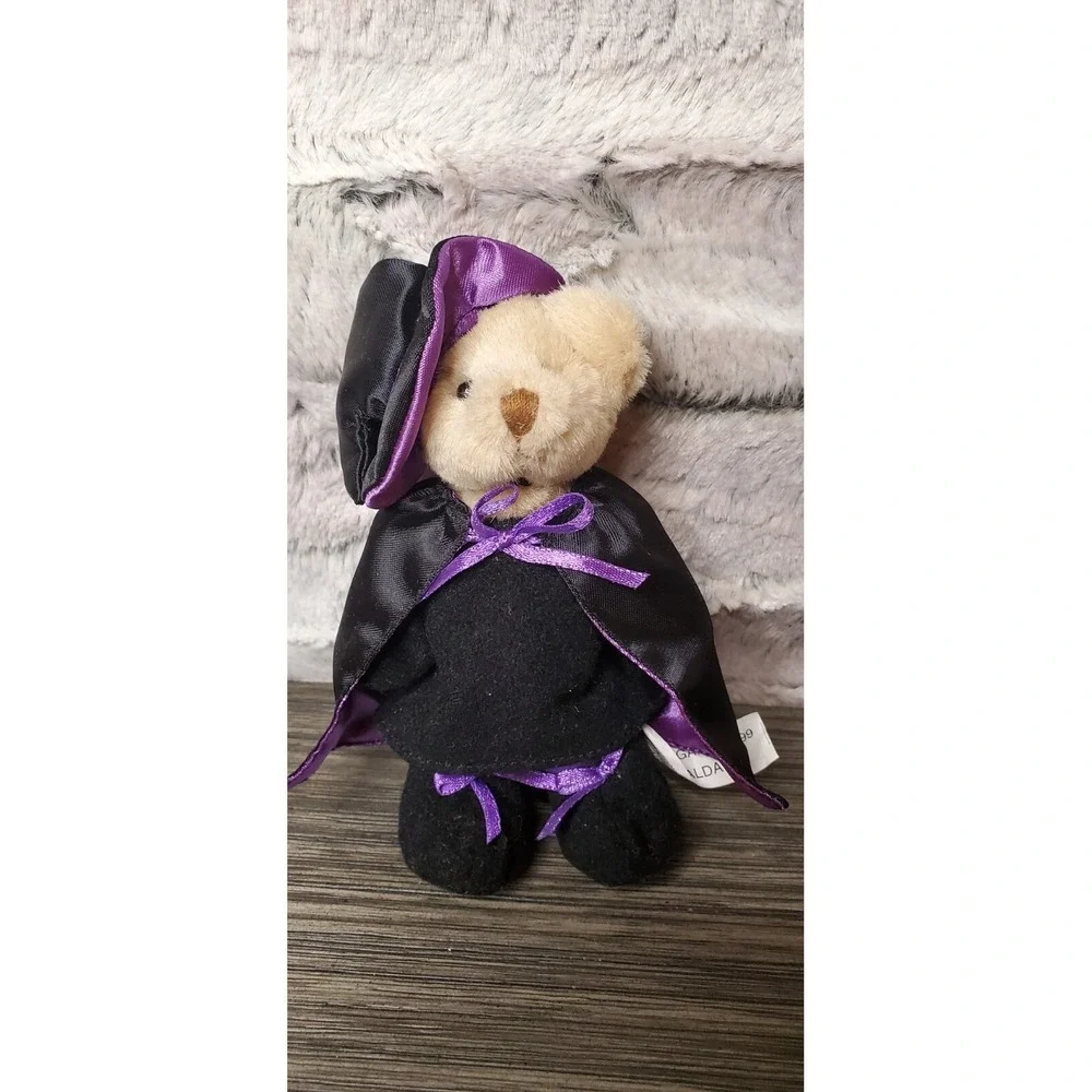 Ganz Wee Bear Village Esmeralda Witch Plush 1999 Halloween Black Cape Costume